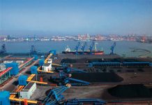 中国天津港南疆焦炭码头