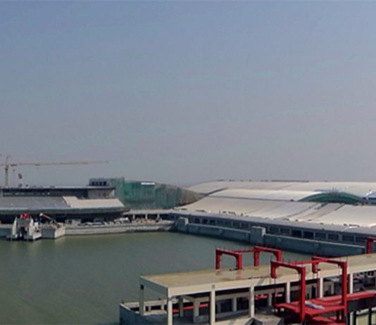 The Extension of the Main Buildings of the New Ferry Terminal in Taipa