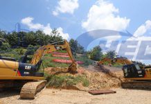 中交马东铁项目六分部举行Sri Jaya隧道开工仪式