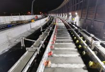 吉隆坡地铁二号线轨道工程及维护车辆项目按期完成第一阶段道床施工