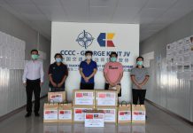 吉隆坡地铁二号线项目向当地供应商捐赠防疫物资