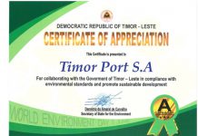 东帝汶帝巴湾项目获当地环保部表彰