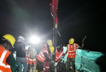 中交马东铁项目六分部完成3号特大桥桩基施工