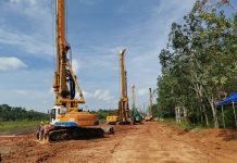 中交马东铁项目六分部桥梁桩基累计完成1000根