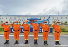 中交马东铁项目第六分部组织进行抗洪救灾活动