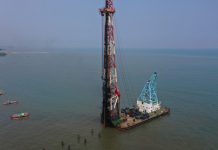 菲律宾甲米地项目正式开始水上打桩工作