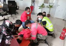 马来西亚沙捞越第二干道B1标项目开展急救培训