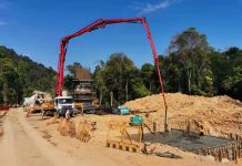 马东铁六分部PAYA特大桥承台顺利完工