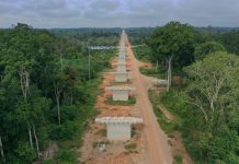 马东铁六分部马兰梁场首架方向墩台施工全部完成