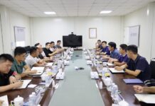 南太区域中心负责人到马东铁七分部参观交流