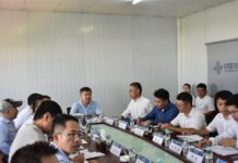 孔琦到马东铁十分部、六分部调研施工生产情况