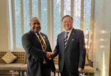 中交集团主要领导拜会巴布亚新几内亚总理马拉佩