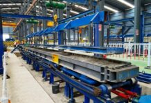 中交马东铁十分部铺轨项目轨枕预制正式量产