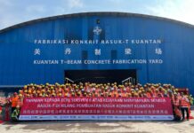 中交马东铁六分部关丹制梁场T梁预制任务圆满完成