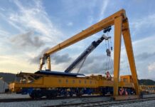 中交马东铁项目铺轨关键设备顺利进场