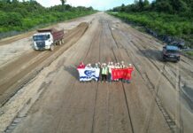 沙捞越第二干道B1标项目提前122天完成3#节点目标