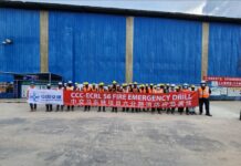 马东铁六分部马兰梁场开展全国消防日演练活动