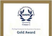 中国港湾新加坡8个单位荣获RoSPA职业健康与安全奖项