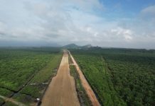 马来西亚沙捞越第二干道B1标项目第一工段回填砂工作提前完成