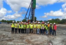 马来西亚砂捞越古晋ART项目基础设施工程方桩试打正式启动