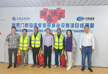 中国驻所罗门群岛大使蔡蔚鸣一行到所罗门宽带项目慰问调研