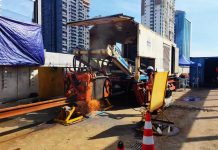 马新捷运系统轨道工程项目钢轨闪光焊接顺利完成