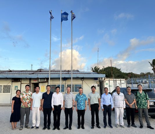 中国政府太平洋岛国事务特使钱波到瑙鲁项目调研指导