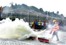 中交马东铁项目十分部开展消防疏散演练及消防培训