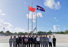 瑙鲁总统阿迪昂到援瑙鲁体育中心项目视察