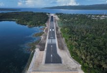 所罗门圣克鲁斯(拉塔)机场跑道升级项目一期试飞成功