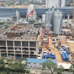 新加坡裕廊港路百龄麦面粉加工厂项目面粉仓首模浇筑顺利完成