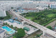 新加坡地铁裕廊区域线J111标段项目两座车站及高架桥主体结构顺利完成